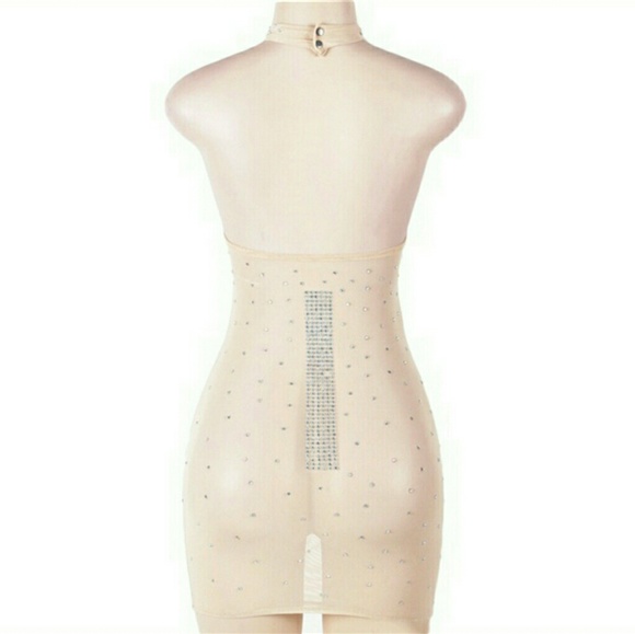💋SHEER MESH CRYSTAL BACKLESS MINI! - Picture 5 of 7